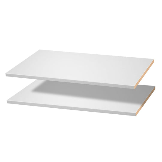 VEVOR 2-PIECE CUT-TO-SIZE WHITE MELAMINE SHELVING BOARD