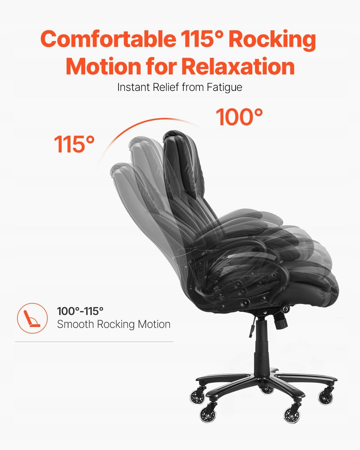 VEVOR HIGH BACK SWIVEL OFFICE CHAIR WITH LUMBAR SUPPORT