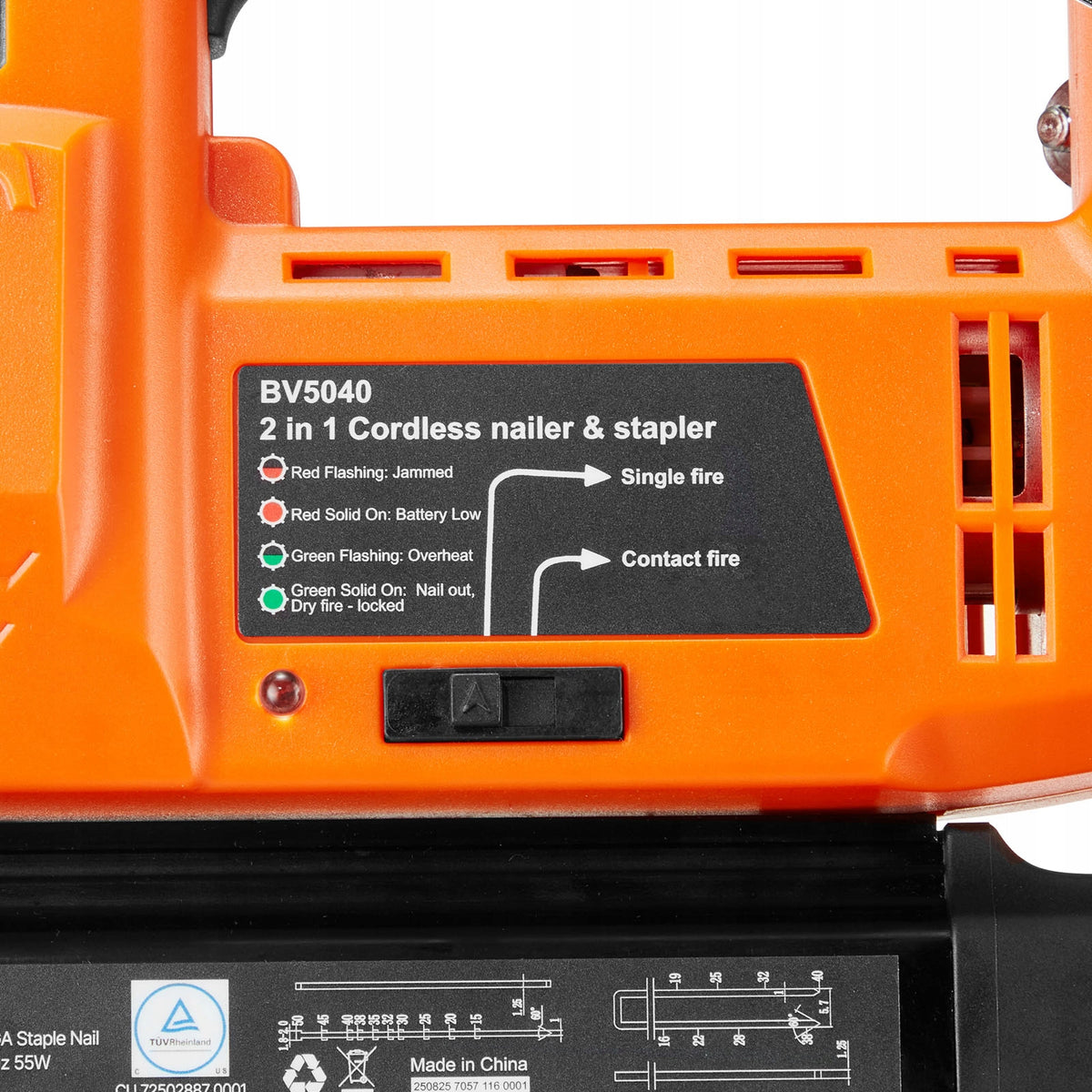 VEVOR 2-IN-1 PROFESSIONAL CORDLESS BRAD NAILER 18GA 20V 100 NAILS