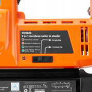 VEVOR 2-IN-1 PROFESSIONAL CORDLESS BRAD NAILER 18GA 20V 100 NAILS