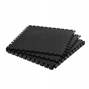 PVC GARAGE FLOOR MAT VEVOR 8 PCS 513X513X5MM NON-SLIP FLOORING