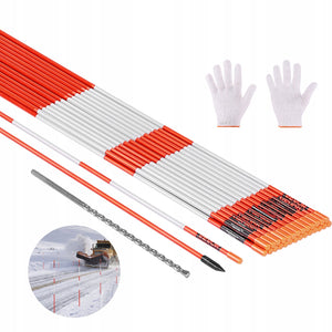 VEVOR SNOW POLES 500 PCS 122 CM 6.35MM DIAMETER REFLECTIVE STRONG