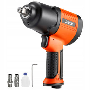 VEVOR PNEUMATIC IMPACT WRENCH 1/2" DRIVE 12.7MM TORQUE 1490NM 4-SPEED