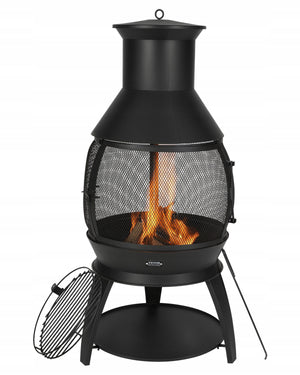 GARDEN FIREPLACE VEVOR CAST IRON STOVE 500X1100MM BBQ GRILL STABLE
