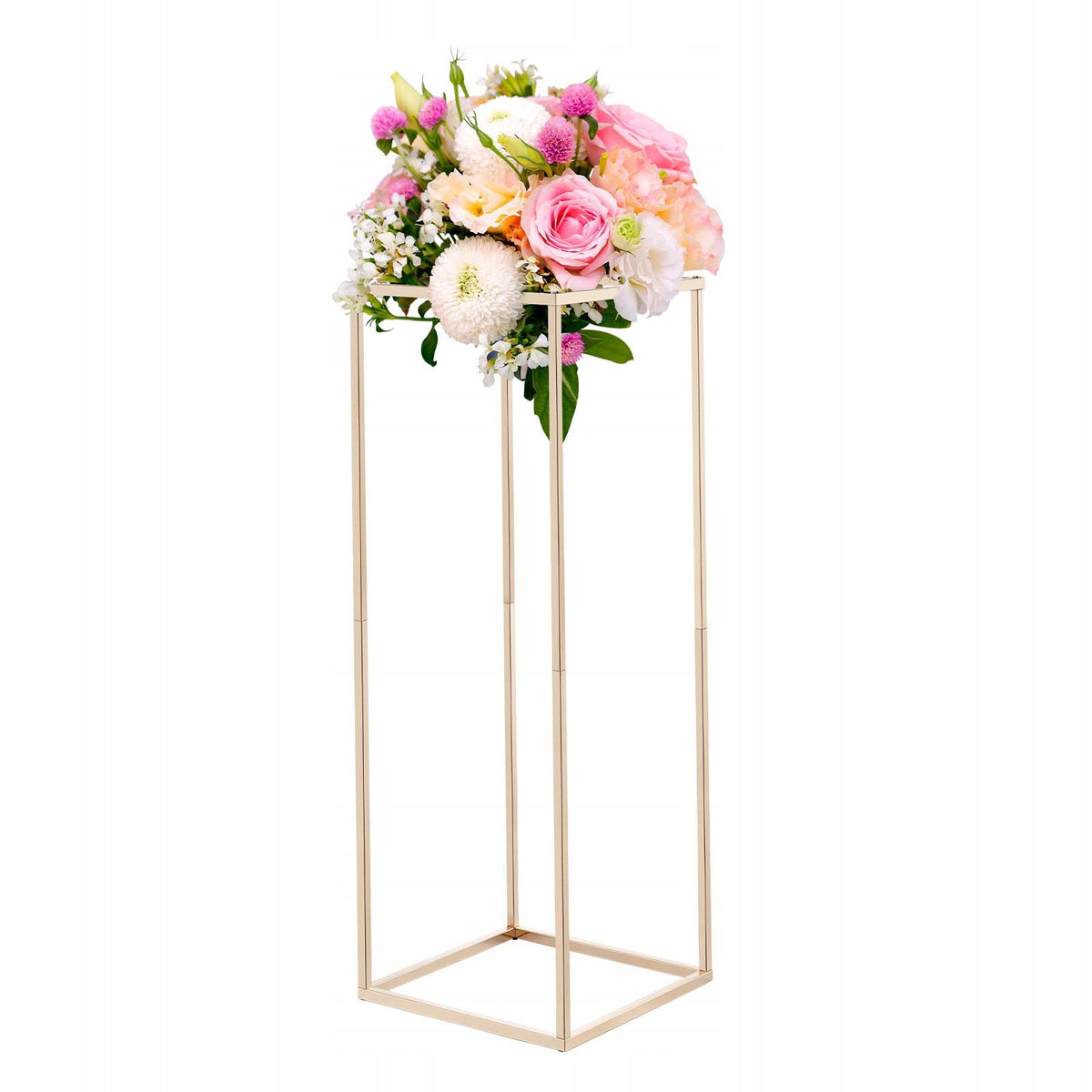 VEVOR 10 PCS Wedding Flower Stand 280x280x800 MM Gold Sturdy