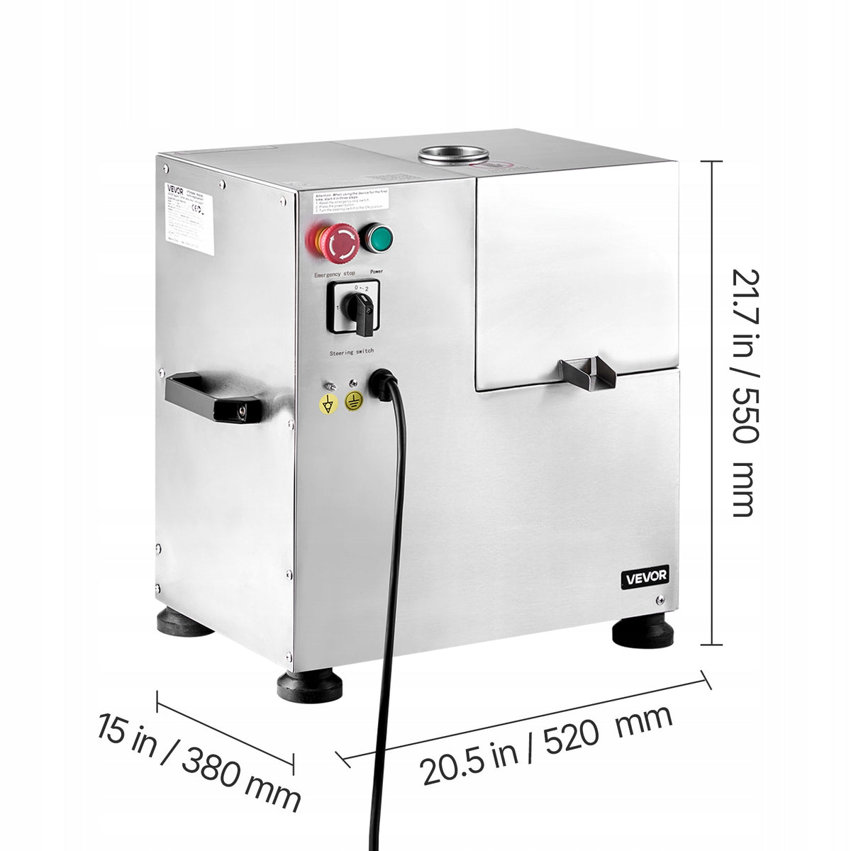 VEVOR COMMERCIAL SUGARCANE JUICER 800W STEEL