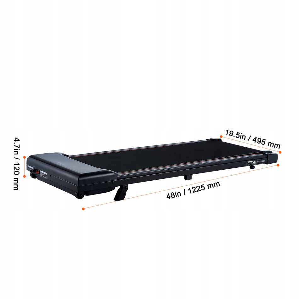 PROFESSIONAL VEVOR WALKING PAD UNDER DESK TREADMILL 120 KG LED REMOTE
