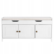 SHOE RACK BENCH VEVOR 1050X350X503 MM STURDY FOR HALLWAY WHITE