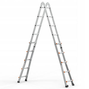 PROFESSIONAL VEVOR A-FRAME TELESCOPIC LADDER ALUMINUM 6M 150KG