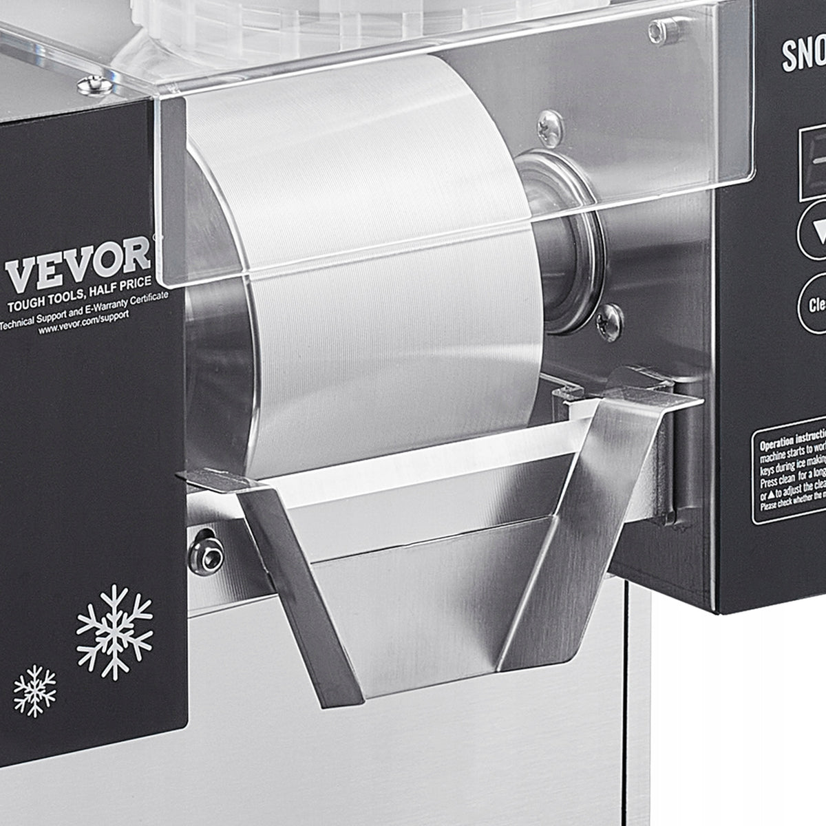 VEVOR COMMERCIAL ICE FLAKE MACHINE 80 KG 360W STEEL