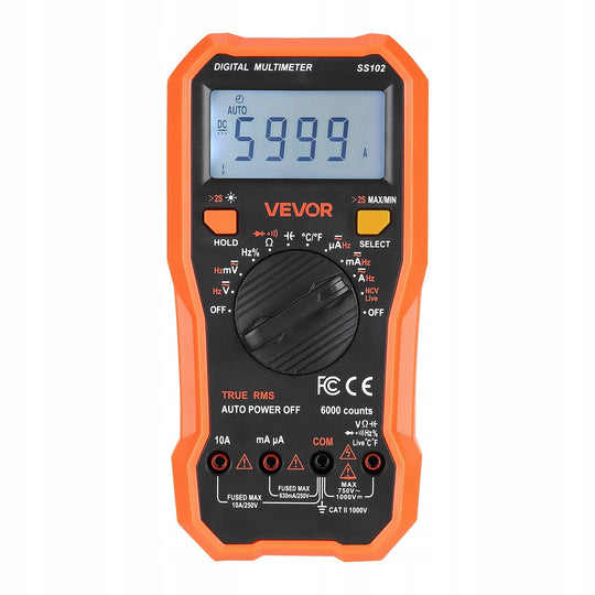VEVOR TRMS PROFESSIONAL DIGITAL MULTIMETER 6000 VOLTMETER CURRENT VOLTAGE
