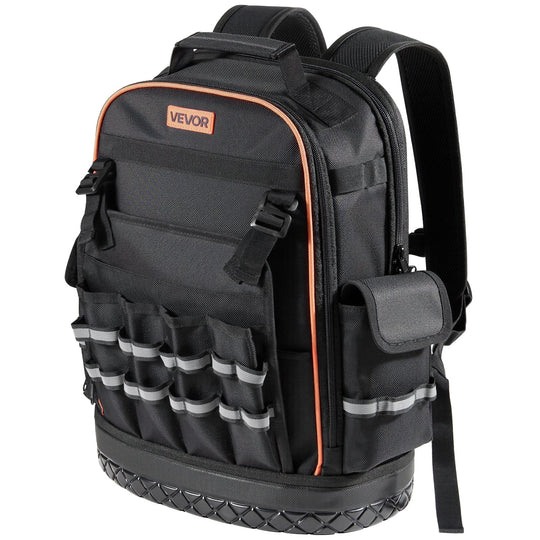 VEVOR TOOL BACKPACK 64 POCKETS TOOL ORGANIZER ERGONOMIC