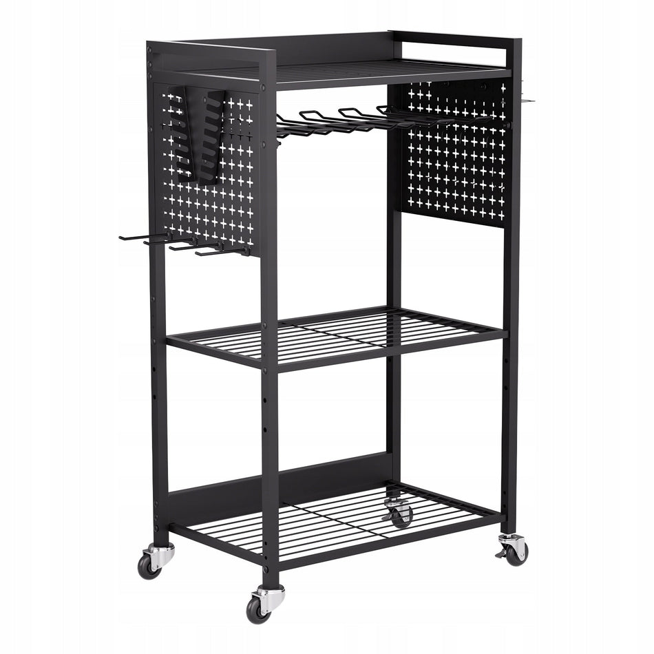 VEVOR 4-TIER TOOL CART HEAVY DUTY 68 KG LOAD CAPACITY WORKSHOP TROLLEY