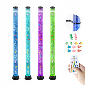 VEVOR AQUARIUM LAVA LAMP 150CM 16 COLORS REMOTE CONTROL POWERFUL SILENT