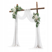 VEVOR Wedding Arch Flower Kit White Silk Flowers Drapes