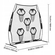 VEVOR FOOTBALL COACH THROWING NET 208X91X189 CM 5 POCKETS