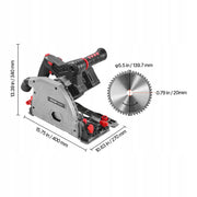 VEVOR 139.5MM BRUSHLESS CORDLESS CIRCULAR SAW 6-SPEED POWERFUL