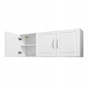 VEVOR SOLID WALL CABINET FOR LAUNDRY ROOM 2-TIER 3 DOORS WHITE