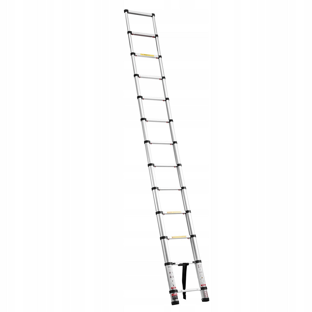 VEVOR 3740 MM TELESCOPIC LADDER, FOLDABLE ALUMINIUM, STRONG, 150 KG