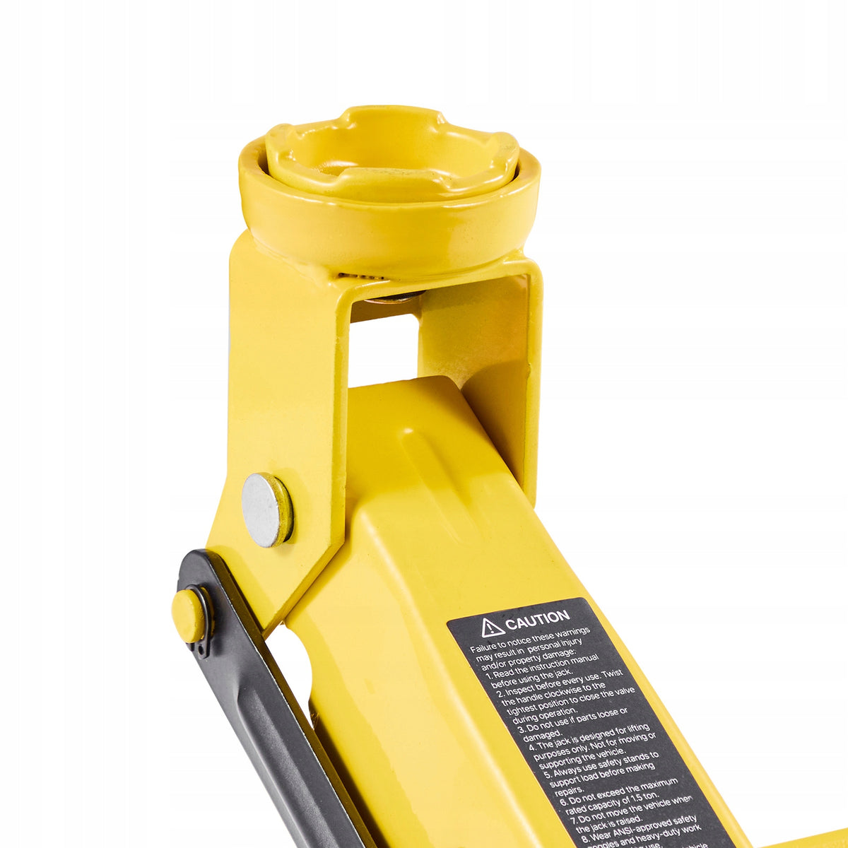 VEVOR LOW-PROFILE 1.5T HYDRAULIC JACK 360-DEGREE WHEELS STURDY AND COMPACT