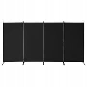 VEVOR 4-PANEL FOLDING PARTITION STRONG OXFORD BLACK FRAME