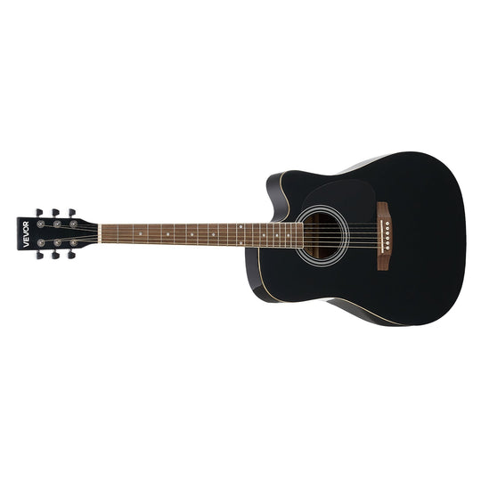 VEVOR 41-INCH ELECTRO-ACOUSTIC GUITAR SET BLACK COMPLETE SET