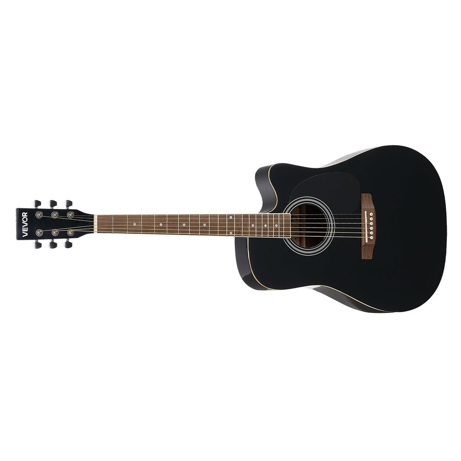 VEVOR 41-INCH ELECTRO-ACOUSTIC GUITAR SET BLACK COMPLETE SET
