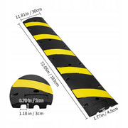 VEVOR PROFESSIONAL 2-CHANNEL CABLE PROTECTOR RAMP HEAVY DUTY RUBBER