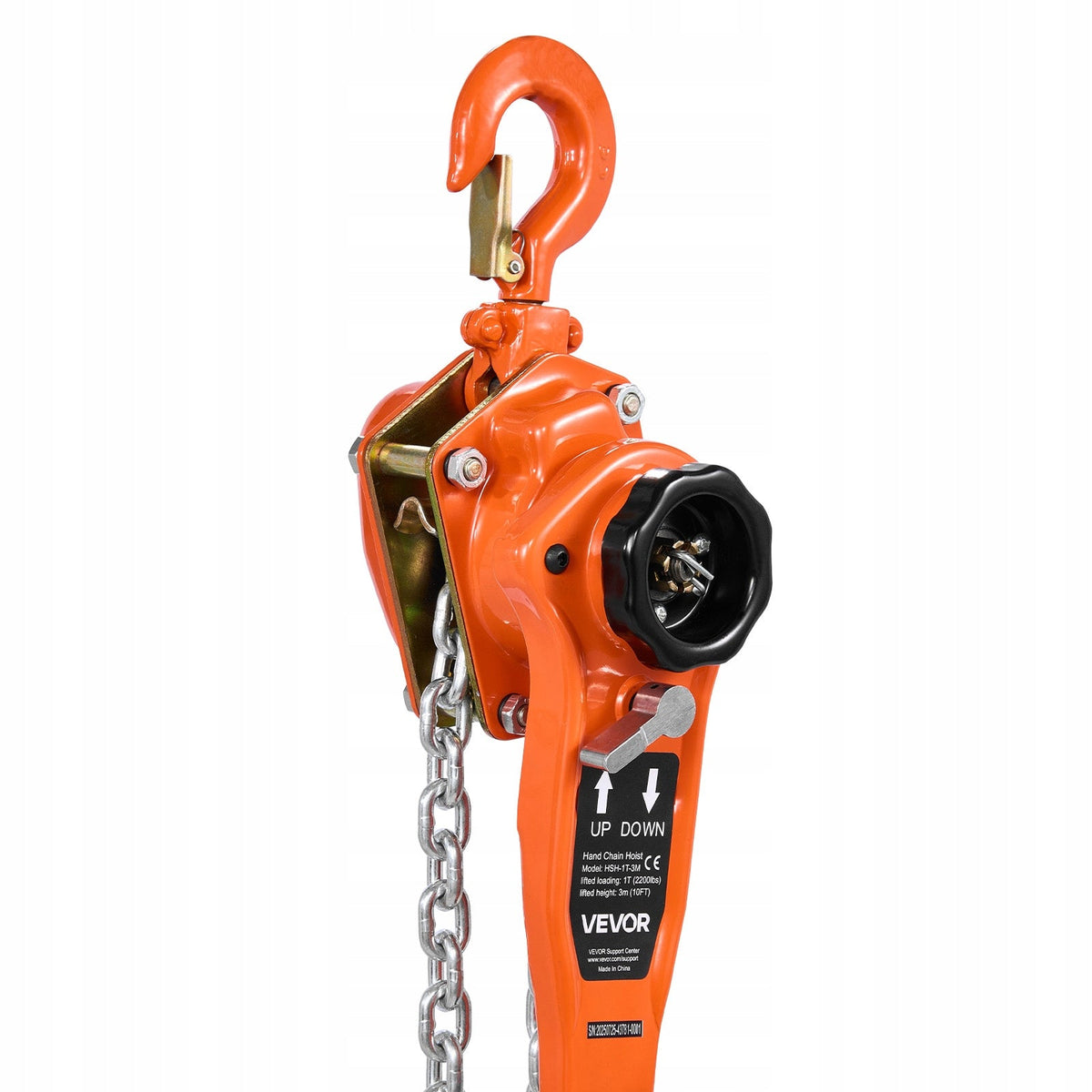LEVER HOIST VEVOR 1T MANUAL CHAIN G80 WESTON BRAKE 3M