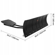 VEVOR SNOW PLOW 1524X385 MM UNIVERSAL ADJUSTABLE HEAVY-DUTY STEEL
