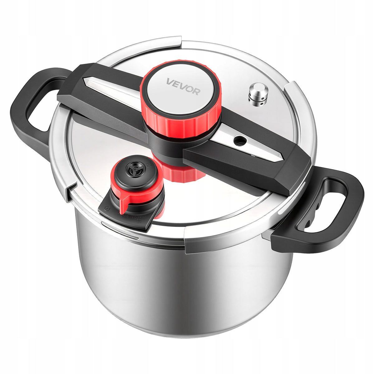 VEVOR 7L STAINLESS STEEL PRESSURE COOKER HEAVY-DUTY TRI-PLY BOTTOM STEAMER