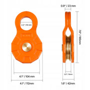 VEVOR 30T WINCH PULLEY STRONG SNATCH BLOCK 15T 30T
