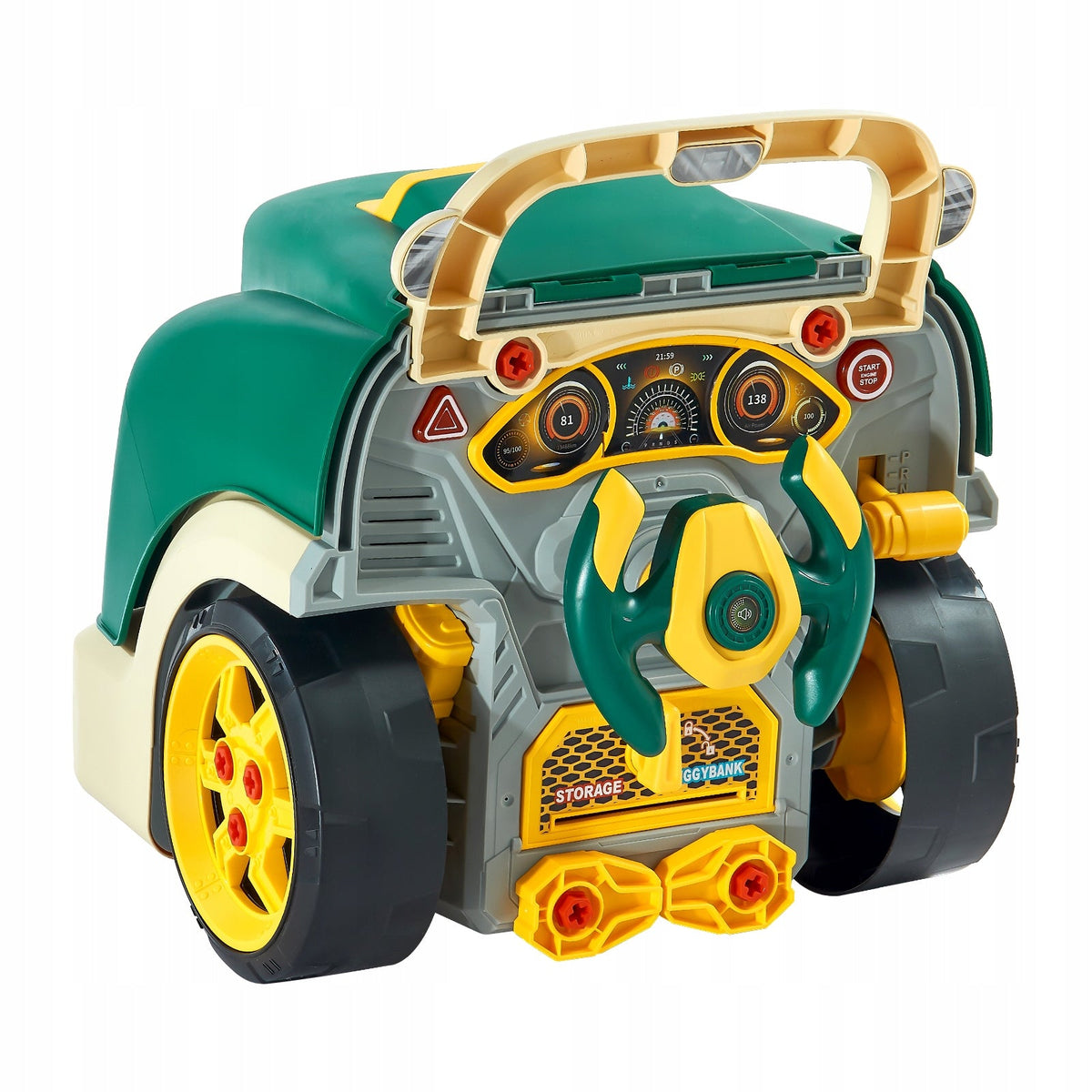 VEVOR 60PCS KIDS REPAIR TOOL SET WITH ELECTRIC SCREWDRIVER