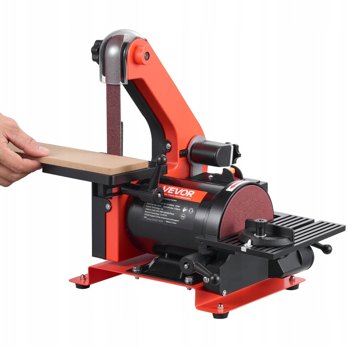 VEVOR 250W 127MM 25X762MM PROFESSIONAL BELT AND DISC SANDER