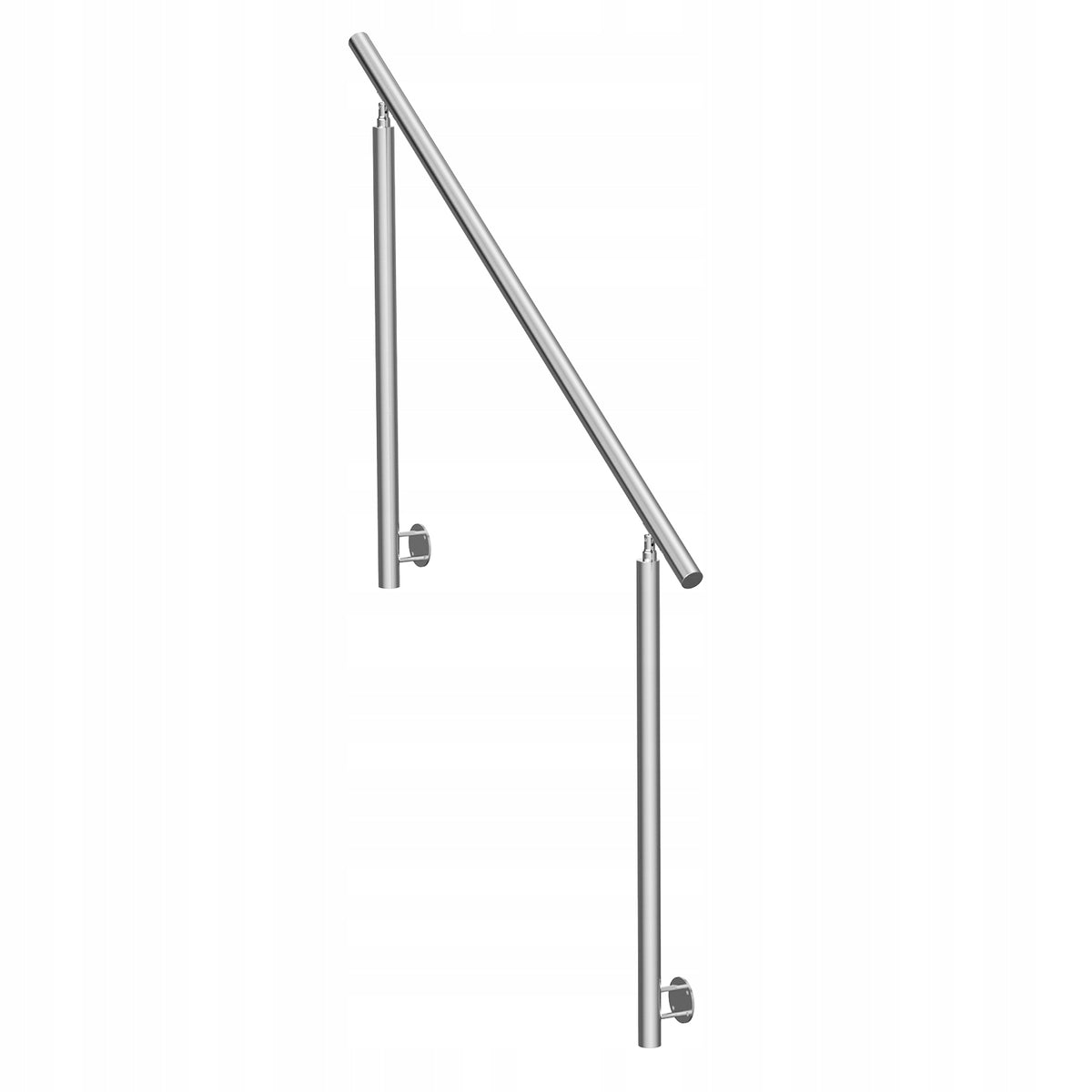 VEVOR OUTDOOR STAIR RAILING 150 CM STAINLESS STEEL ADJUSTABLE STRONG