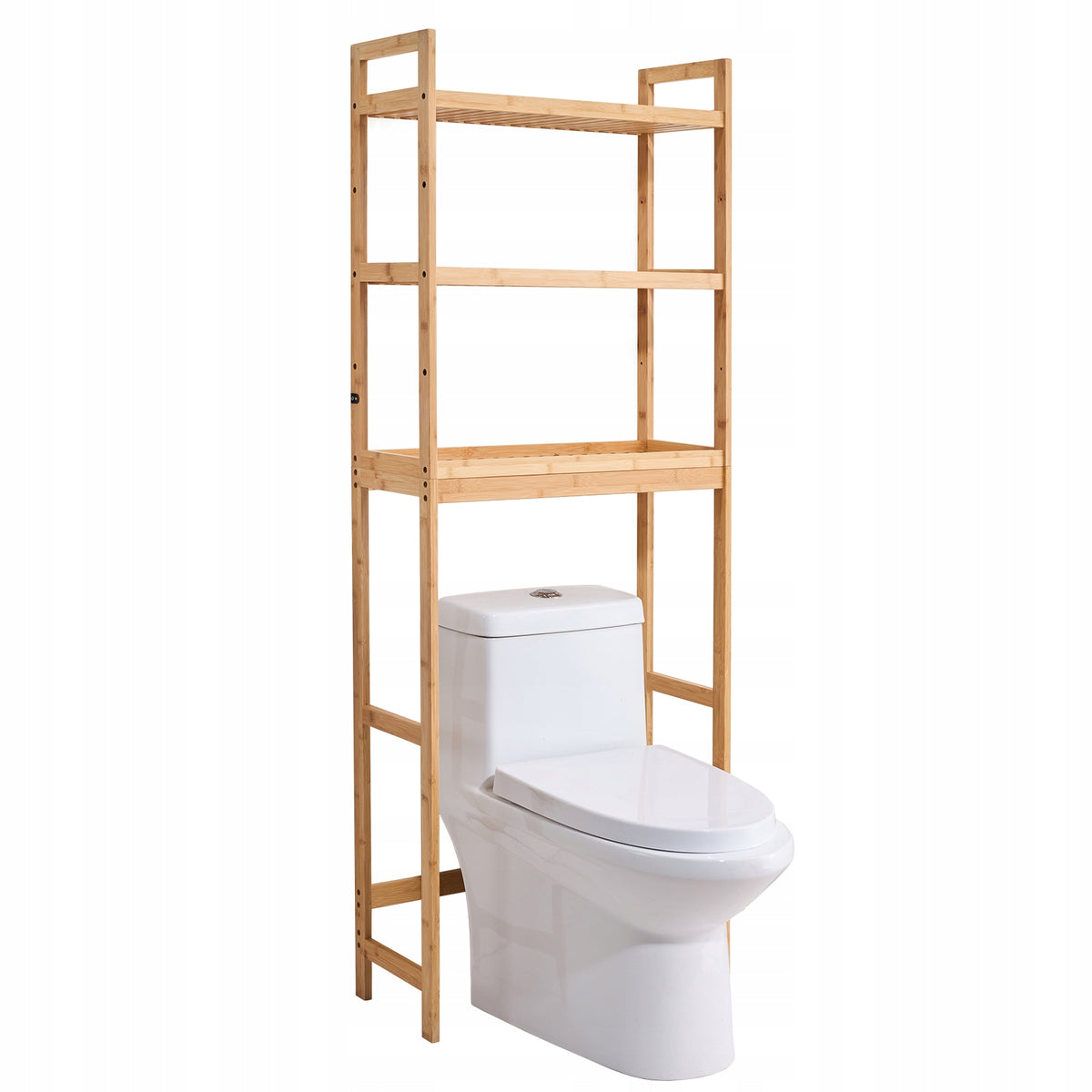 VEVOR OVER-THE-TOILET BAMBOO SHELF 3-TIER ADJUSTABLE STURDY ORGANIZER