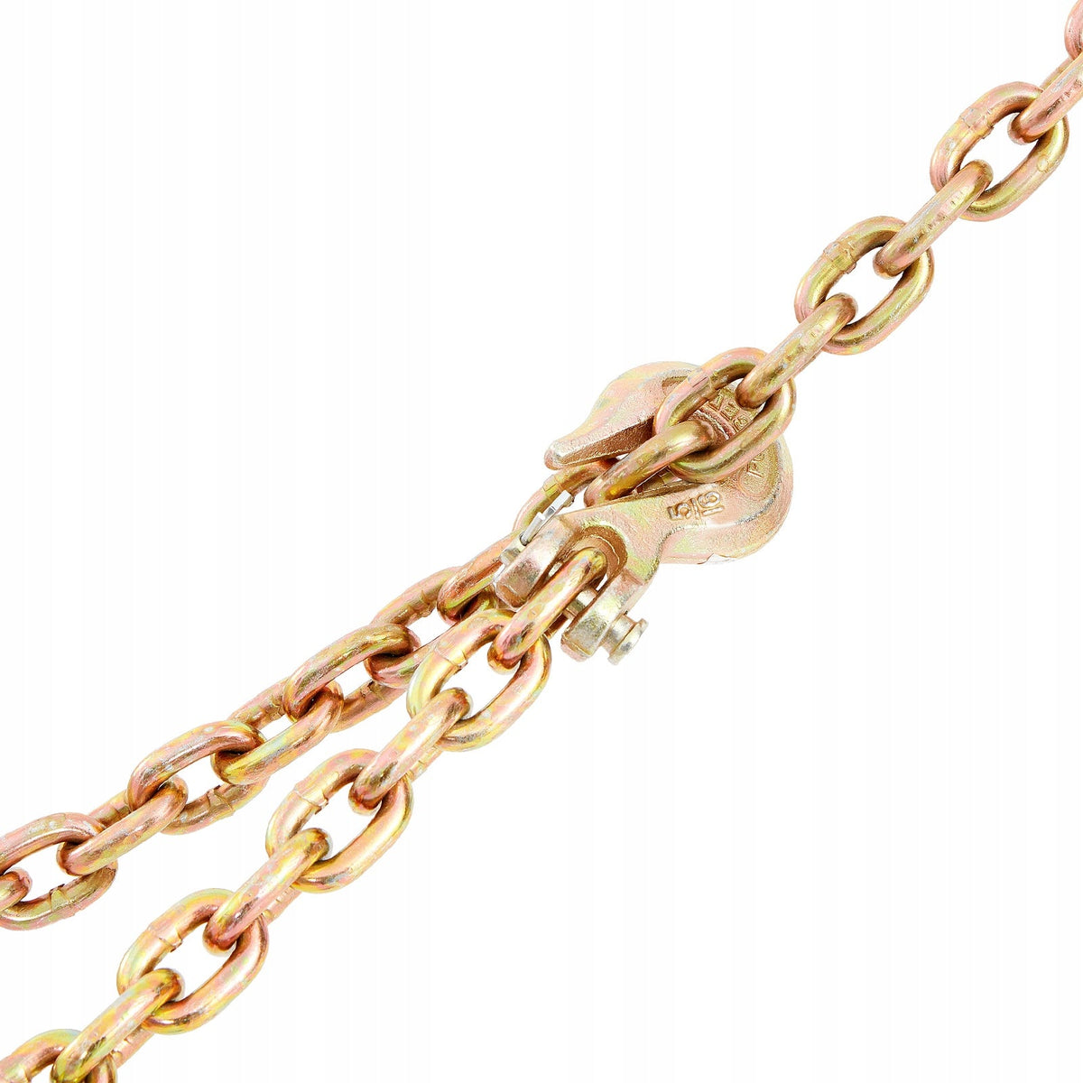 VEVOR G80 PROFESSIONAL TOWING CHAIN 7.93MM 61M WITH GALVANIZED HOOK