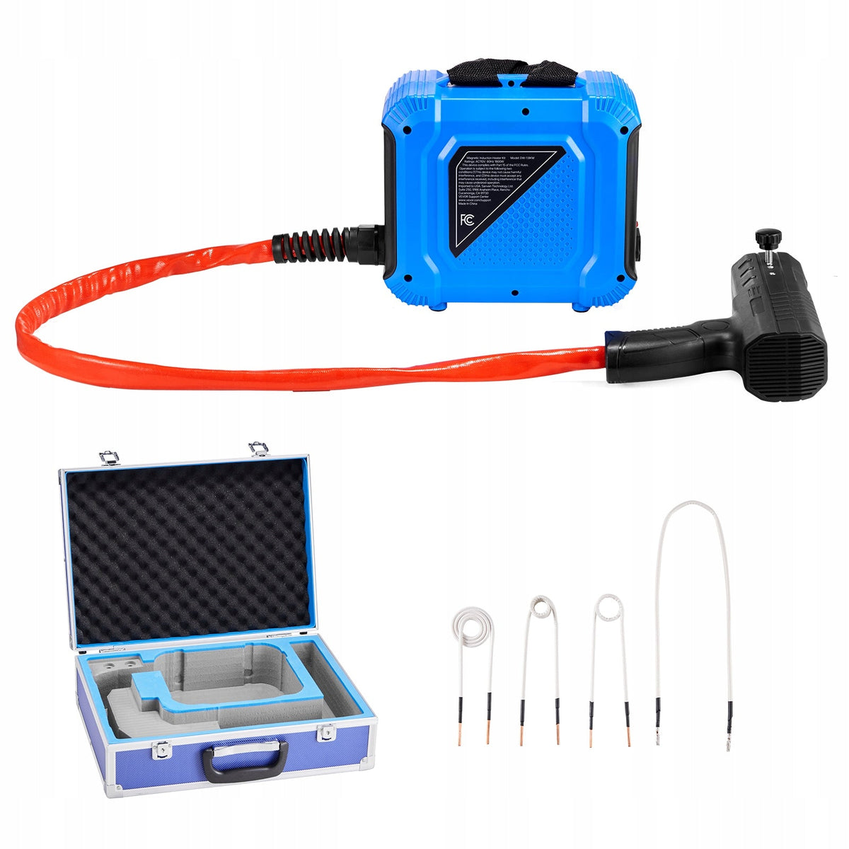 VEVOR 1800W INDUCTION HEATER 4 COIL KIT FOR SCREW REMOVAL POWERFUL