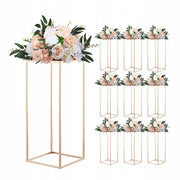 VEVOR WEDDING FLOWER STAND 250X250X600 MM 10 PCS GOLD STURDY SET