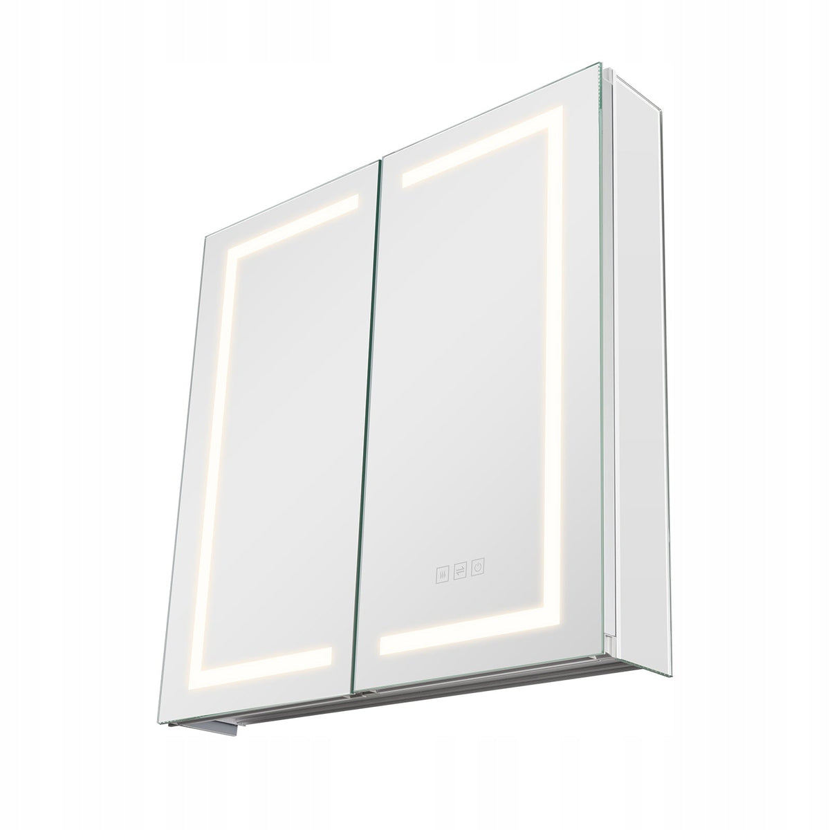 VEVOR PROFESSIONAL LED MIRROR BATHROOM CABINET 65X65 CM WITH TOUCH CONTROL