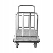 PROFESSIONAL VEVOR HOTEL LUGGAGE TROLLEY 340KG CAPACITY 4 WHEELS 6 INCH