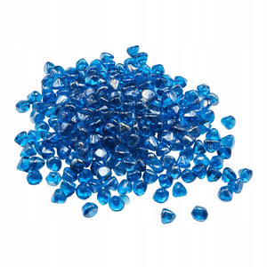 VEVOR FIRE PIT GLASS 9 KG GLASS ROCKS SEA BLUE 25.4 MM