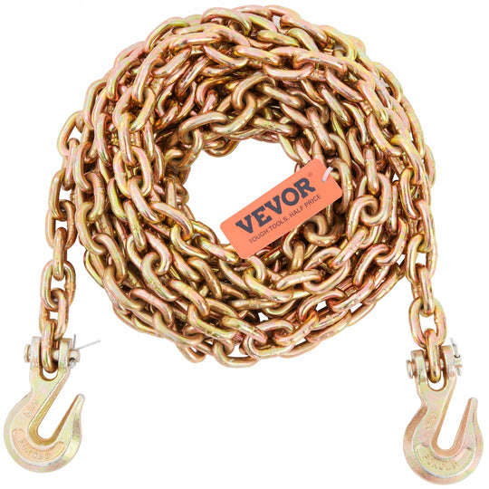 VEVOR PROFESSIONAL 8 MM X 6 M G80 GALVANIZED TOW CHAIN 2222 KG
