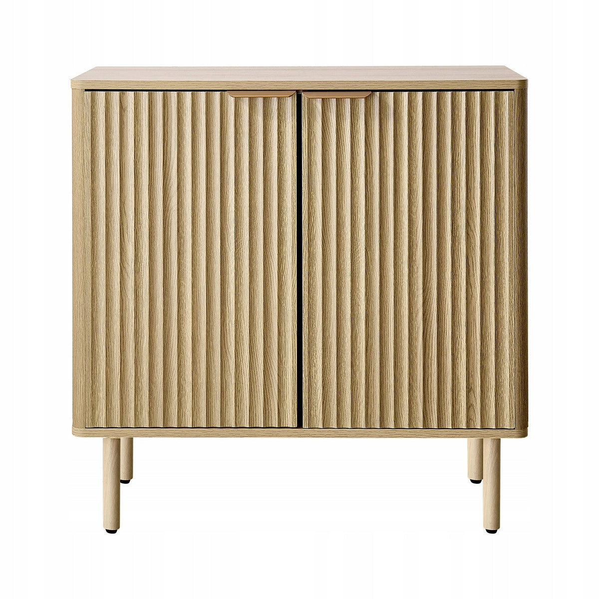 VEVOR KITCHEN CABINET WITH 2 SHELVES RIBBED MEDIEVAL SIDEBOARD