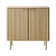 VEVOR KITCHEN CABINET WITH 2 SHELVES RIBBED MEDIEVAL SIDEBOARD