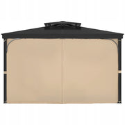 VEVOR PREMIUM GAZEBO CURTAIN 2840X2840X2040 MM 4-PANEL SIDE KHAKI