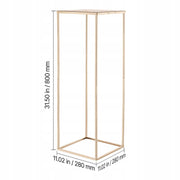 VEVOR Wedding Flower Stand 10-Piece Set 280x280x800mm Sturdy Gold