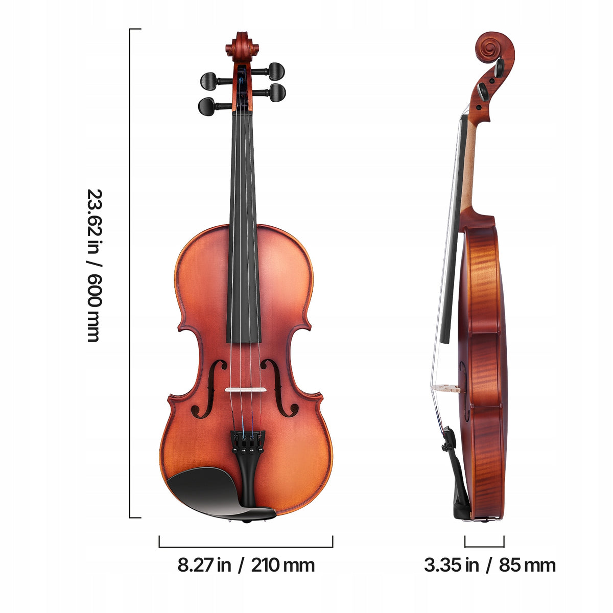 VEVOR VIOLIN 4/4 PREMIUM VIOLIN SET WITH HARD CASE AND TUNER