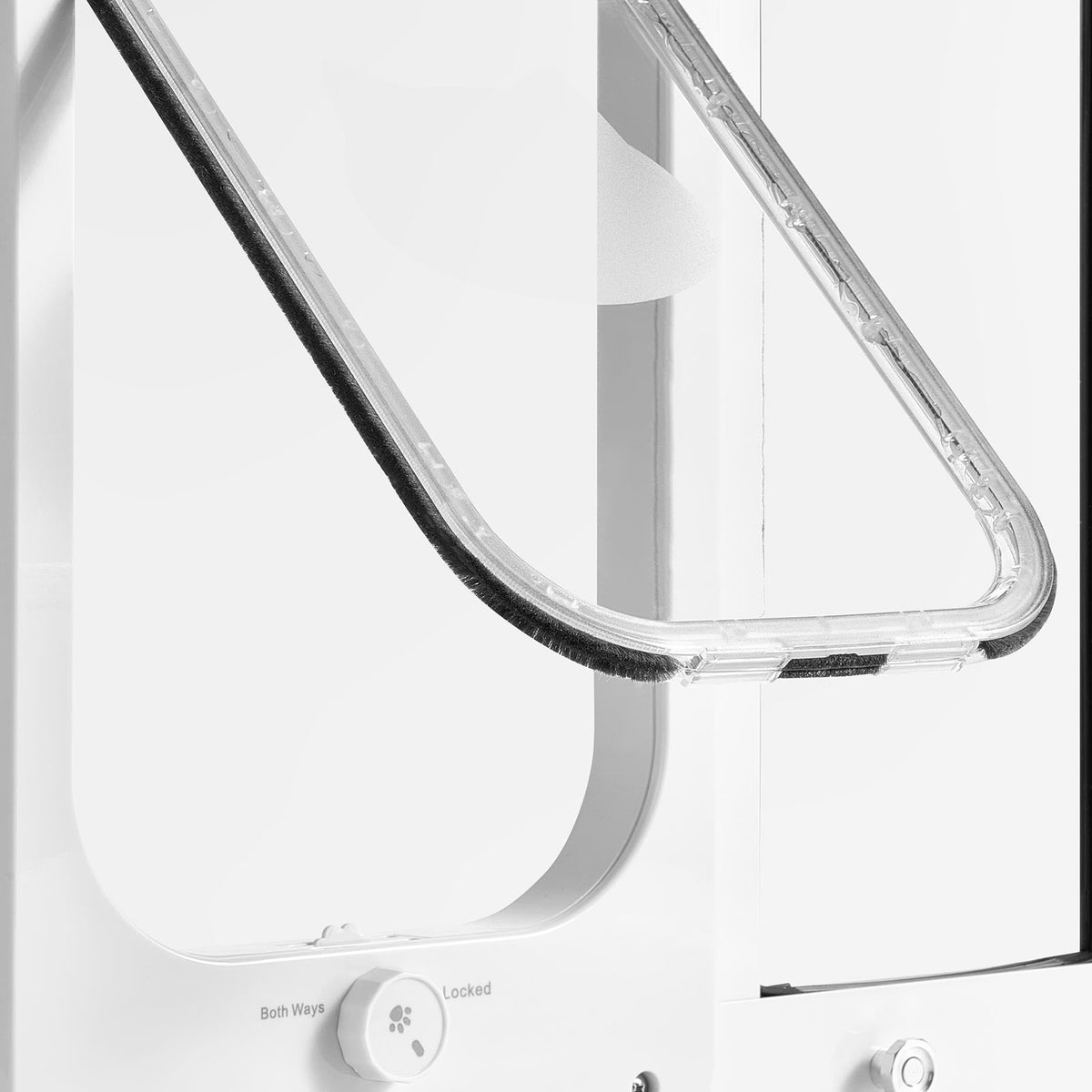 VEVOR CAT FLAP ADJUSTABLE 787-914 MM ALUMINIUM 4-WAY LOCKING