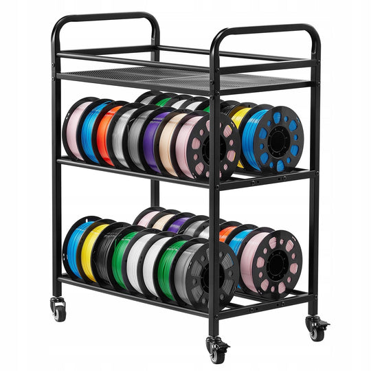 3D FILAMENT STORAGE RACK VEVOR 3 TIER STRONG STEEL BLACK